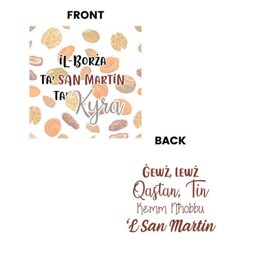 Picture of IL-BORZA TA SAN MARTIN PERSONALISED - 20X19CM